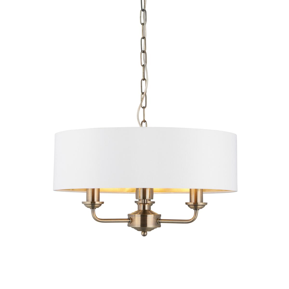 Highclere 3 Pendant Light - Antique Brass – image 2