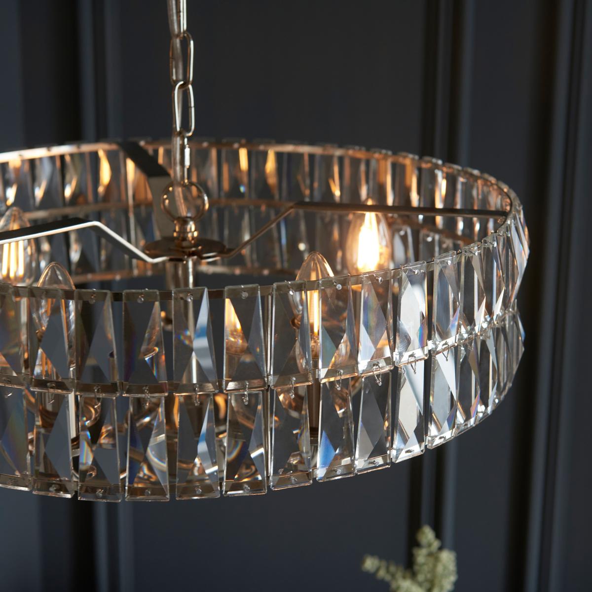 Clifton 5 Pendant Light - Bright Nickel – image 5