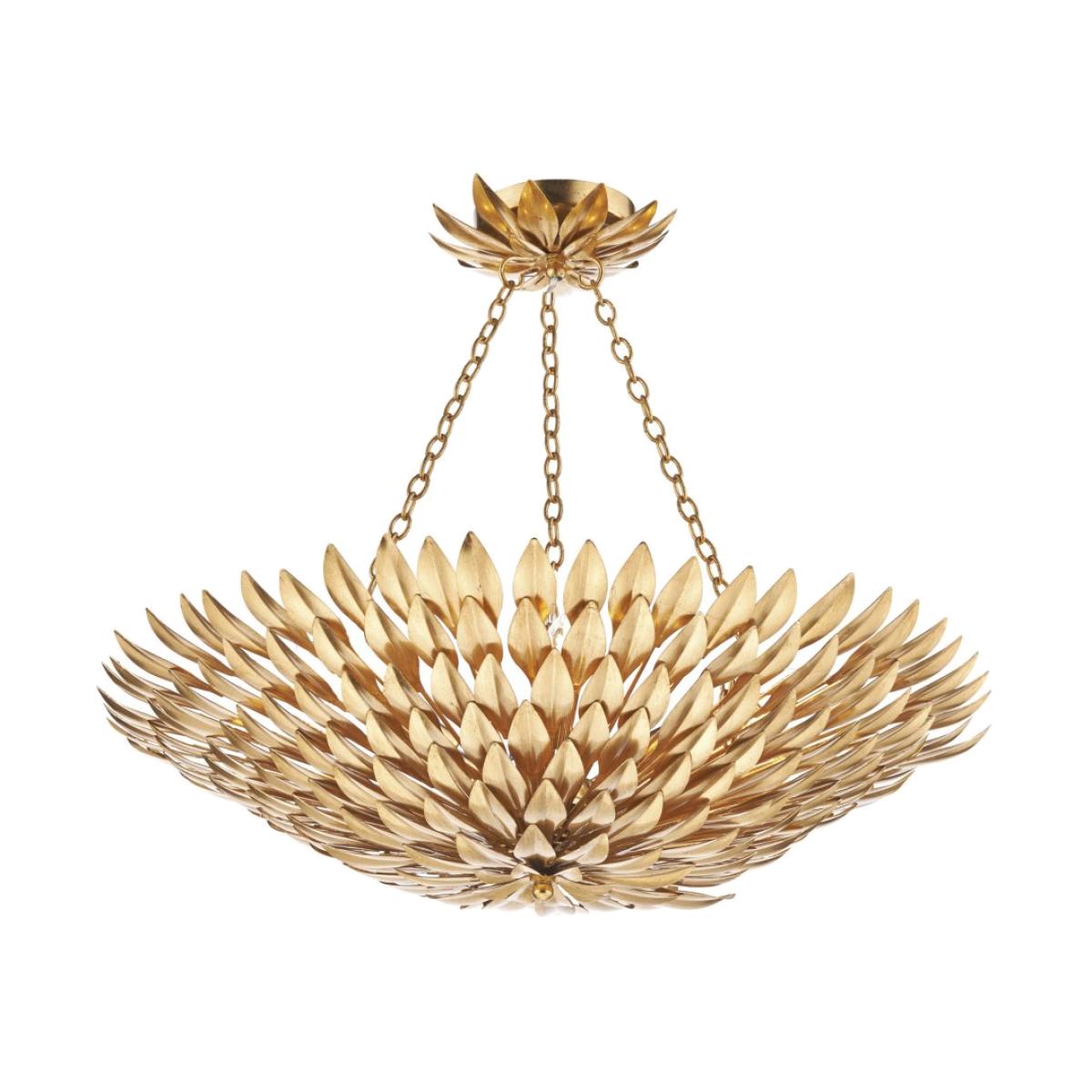 dar lighting Vol5435 Volcano 5 Light Pendant Gold