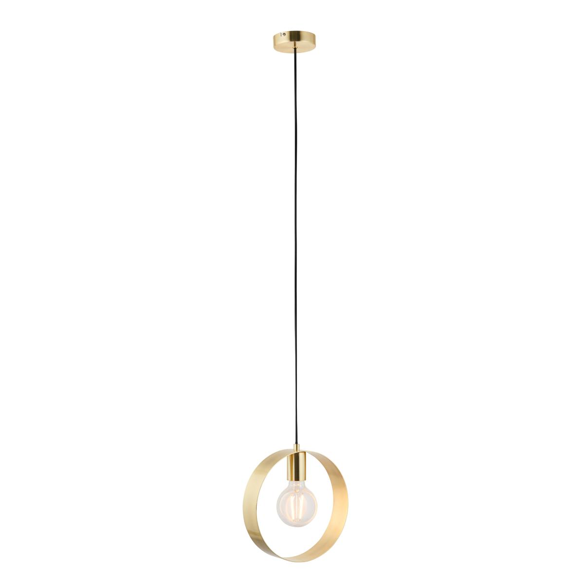 Hoop Pendant Light - Brushed Brass – image 7