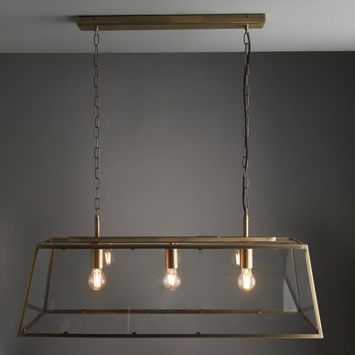 Hurst 3 Pendant Light - Antique Brass – image 2