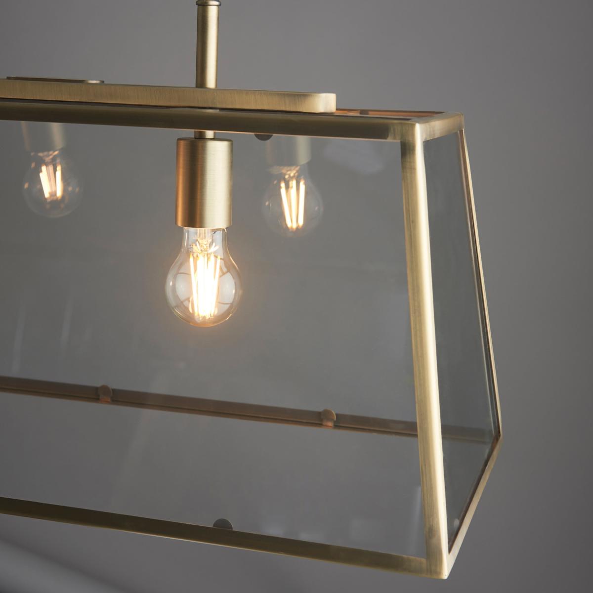 Hurst 3 Pendant Light - Antique Brass – image 3