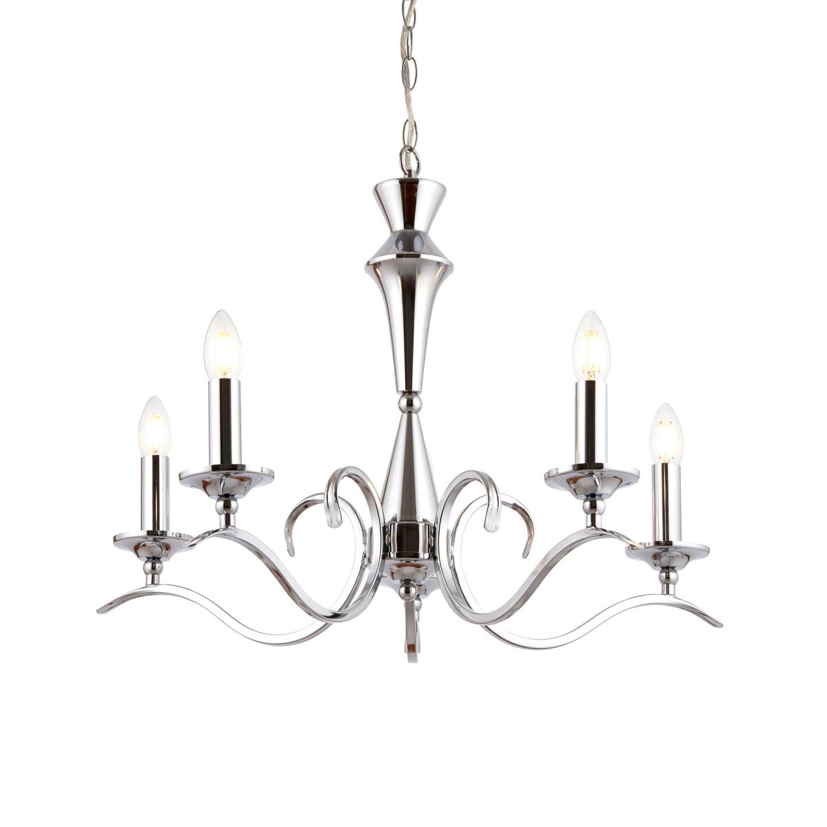 Kora 5 Pendant Light - Chrome – image 2