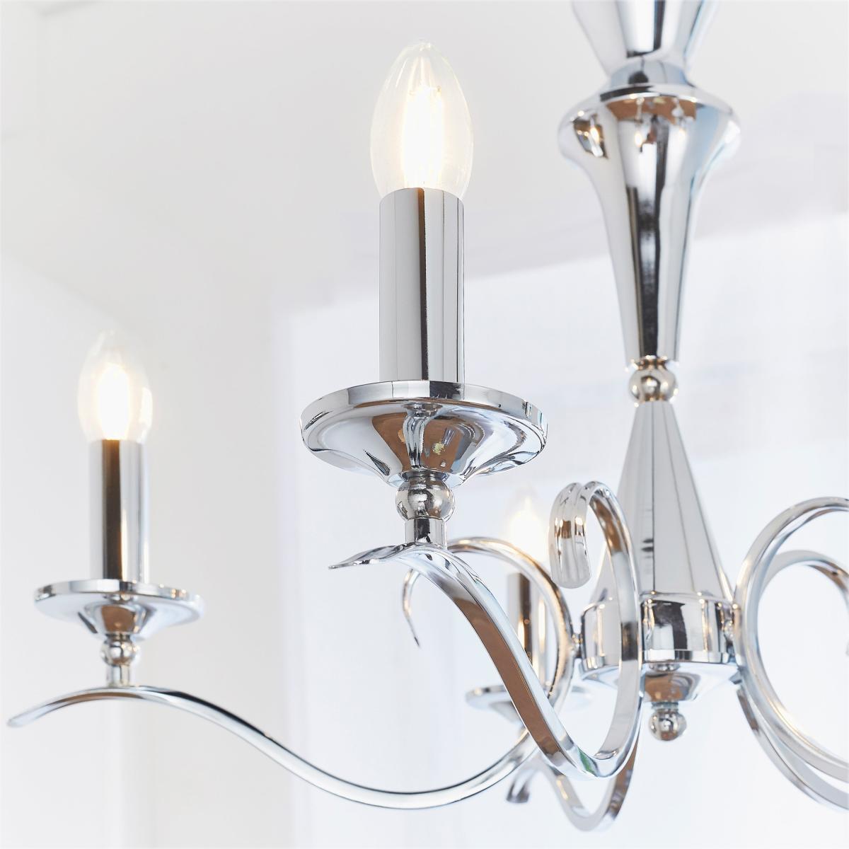Kora 5 Pendant Light - Chrome – image 5