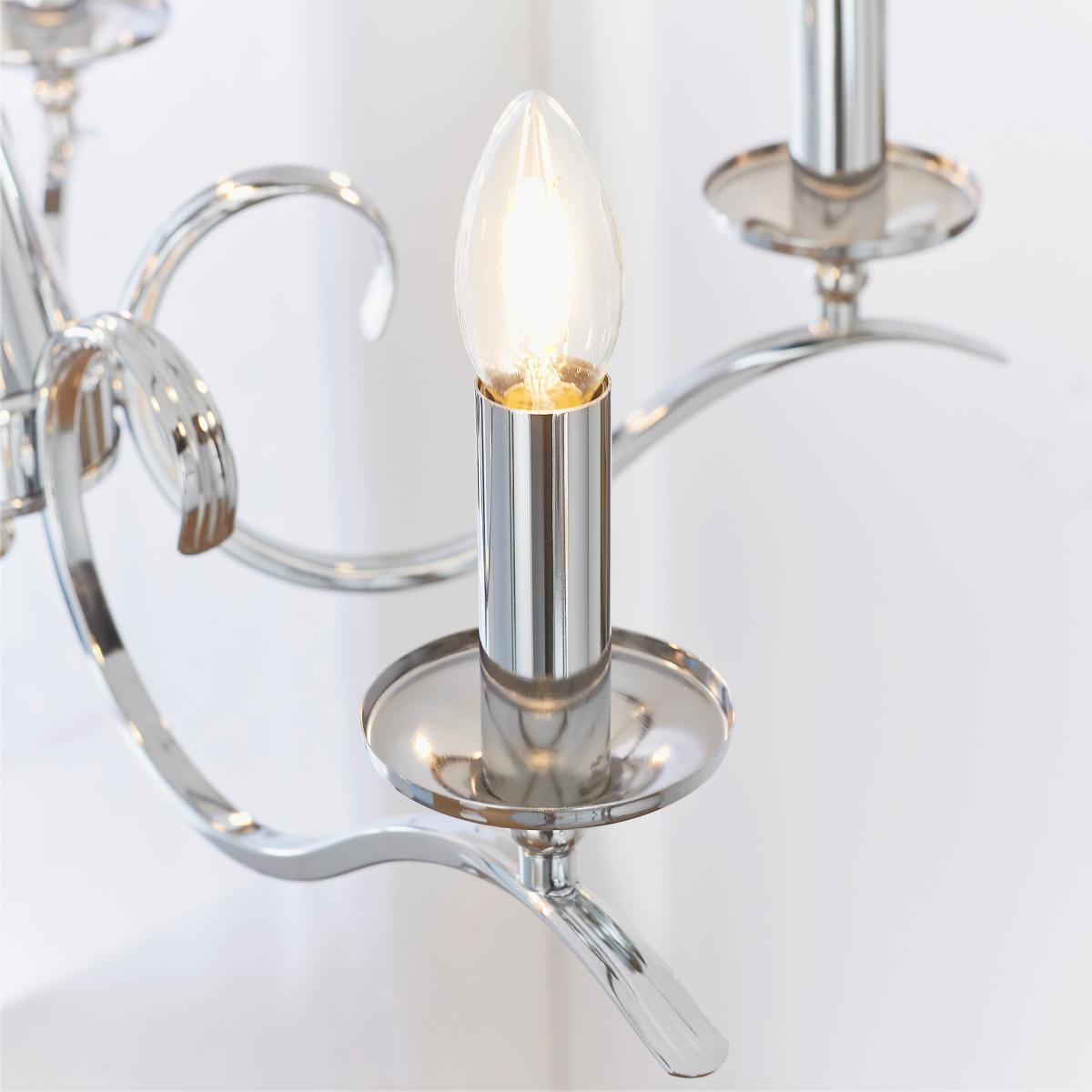 Kora 5 Pendant Light - Chrome – image 6