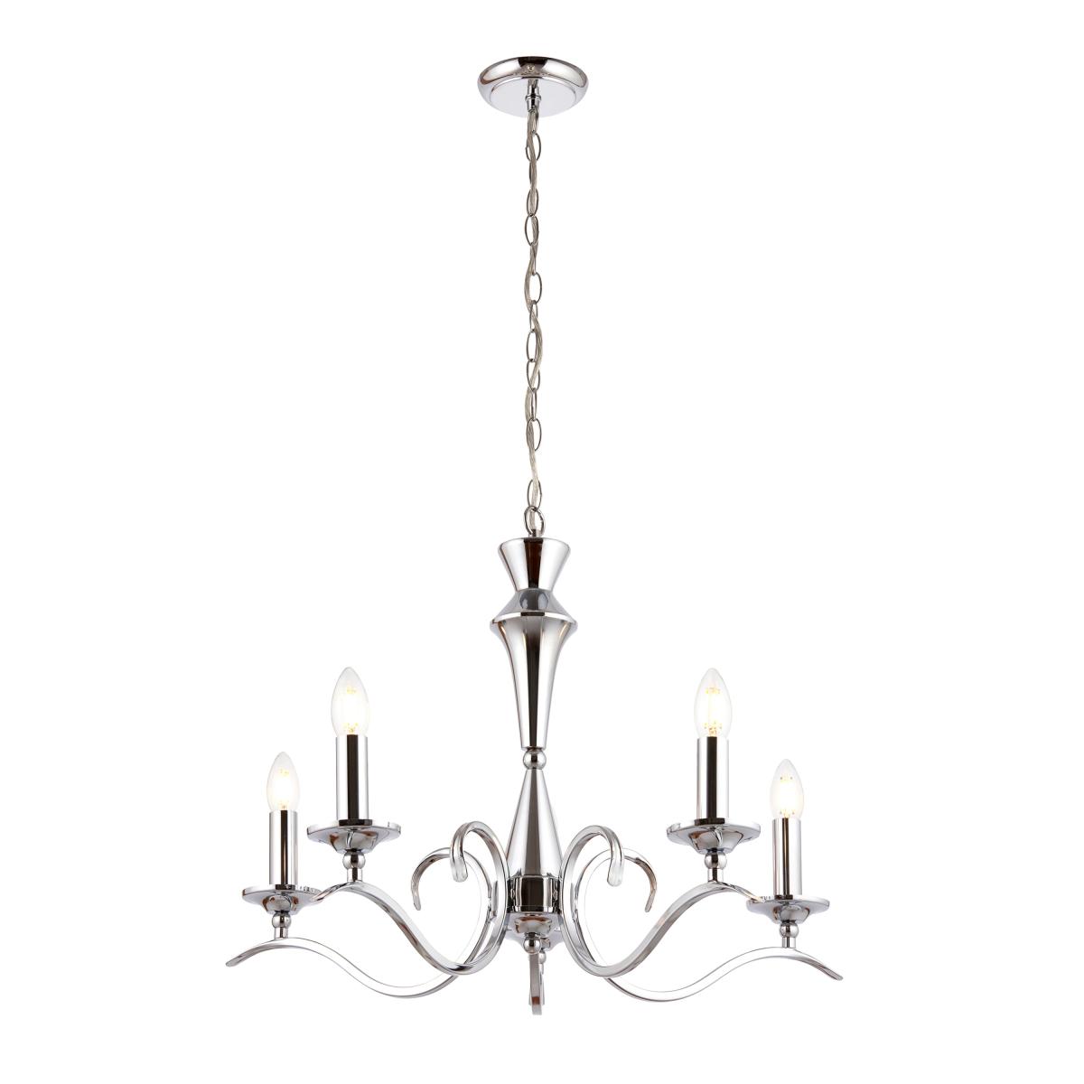 Kora 5 Pendant Light - Chrome – image 8