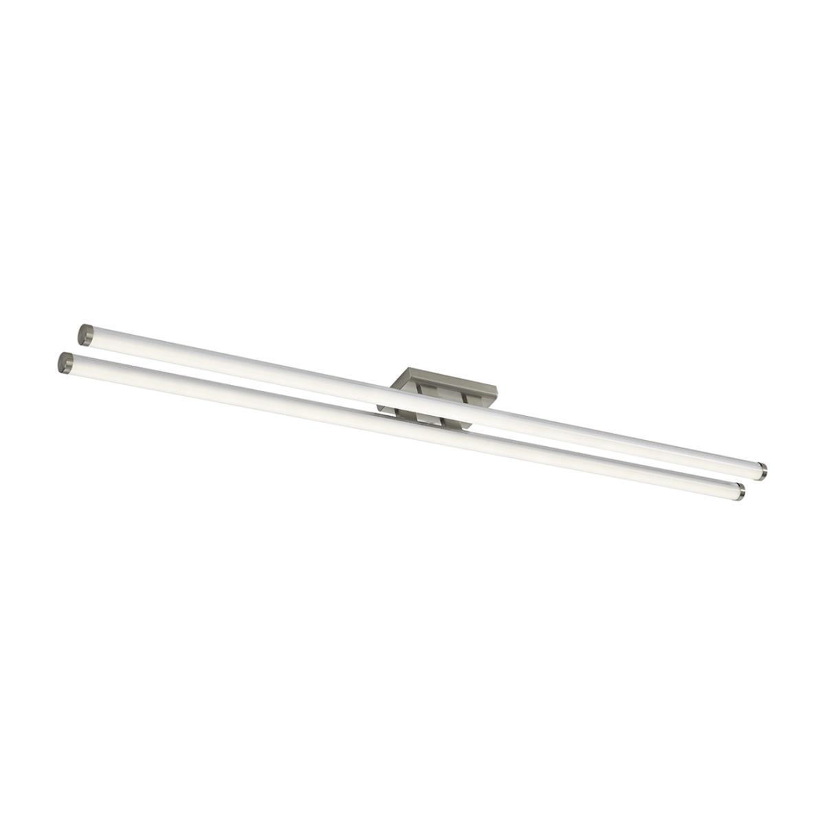 dar lighting CUI4846 Cuisine Twin LED Ceiling Flush 117CM Brushed Chrome