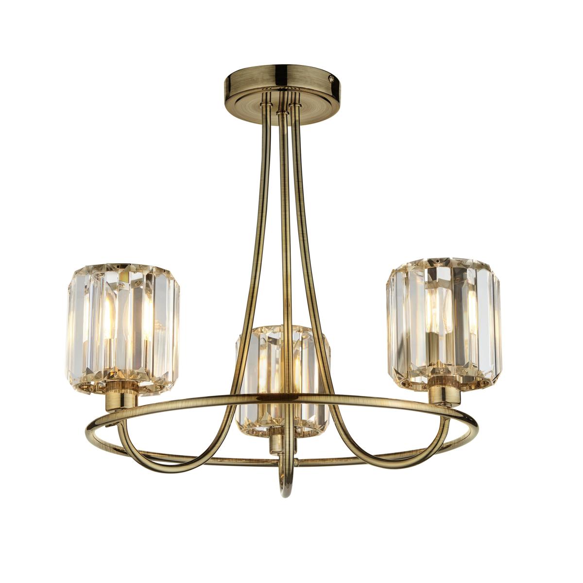 Berenice 3 Ceiling Light - Antique Brass – image 2
