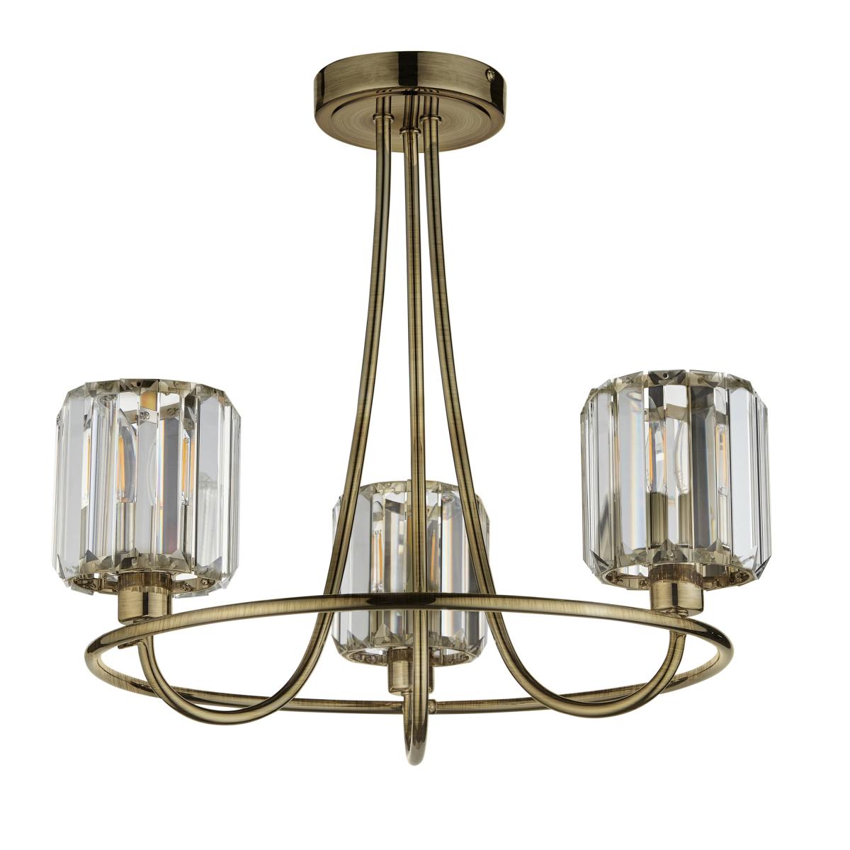 Berenice 3 Ceiling Light - Antique Brass – image 8