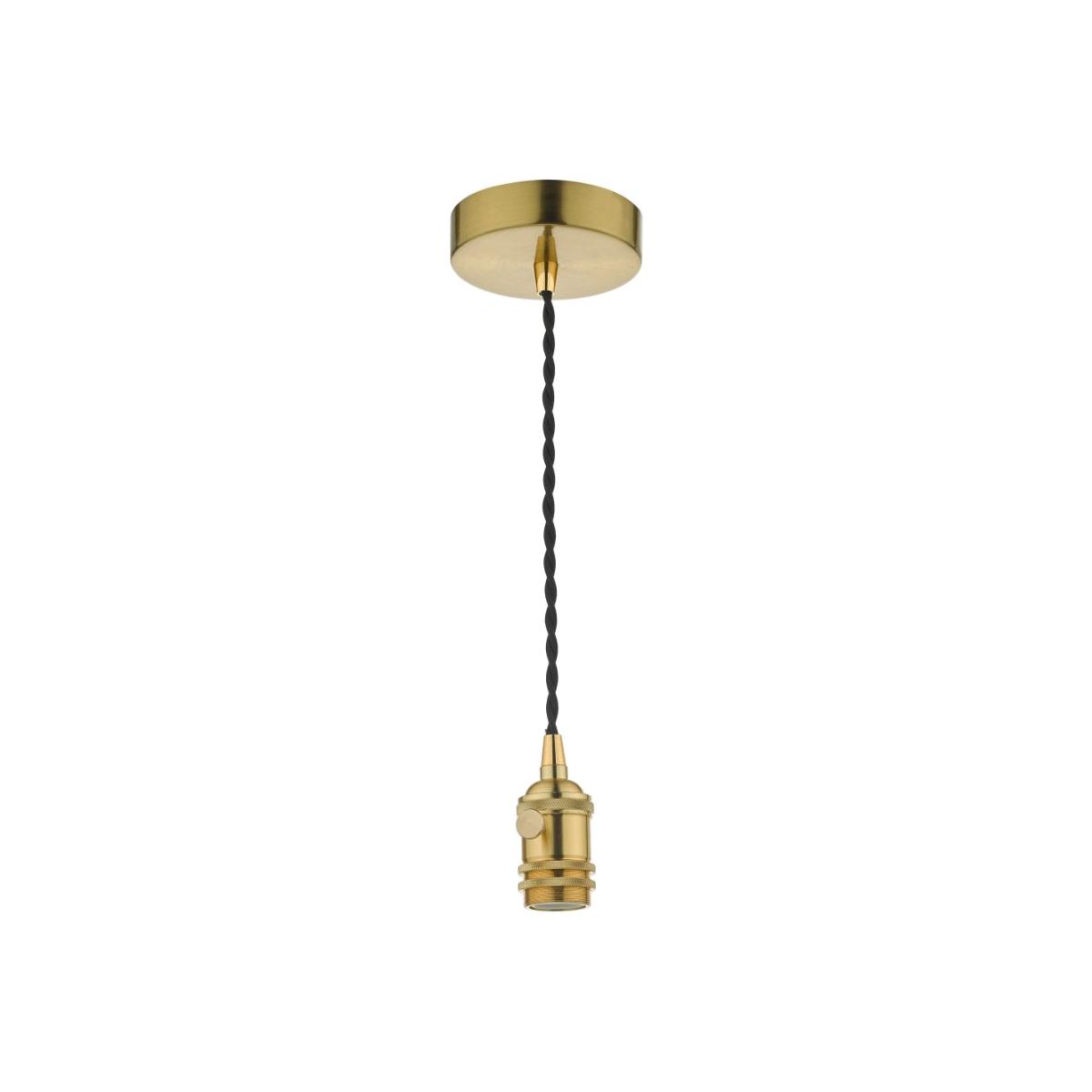 dar lighting Spb0140 Accessory 1 Light Suspension In Brass
