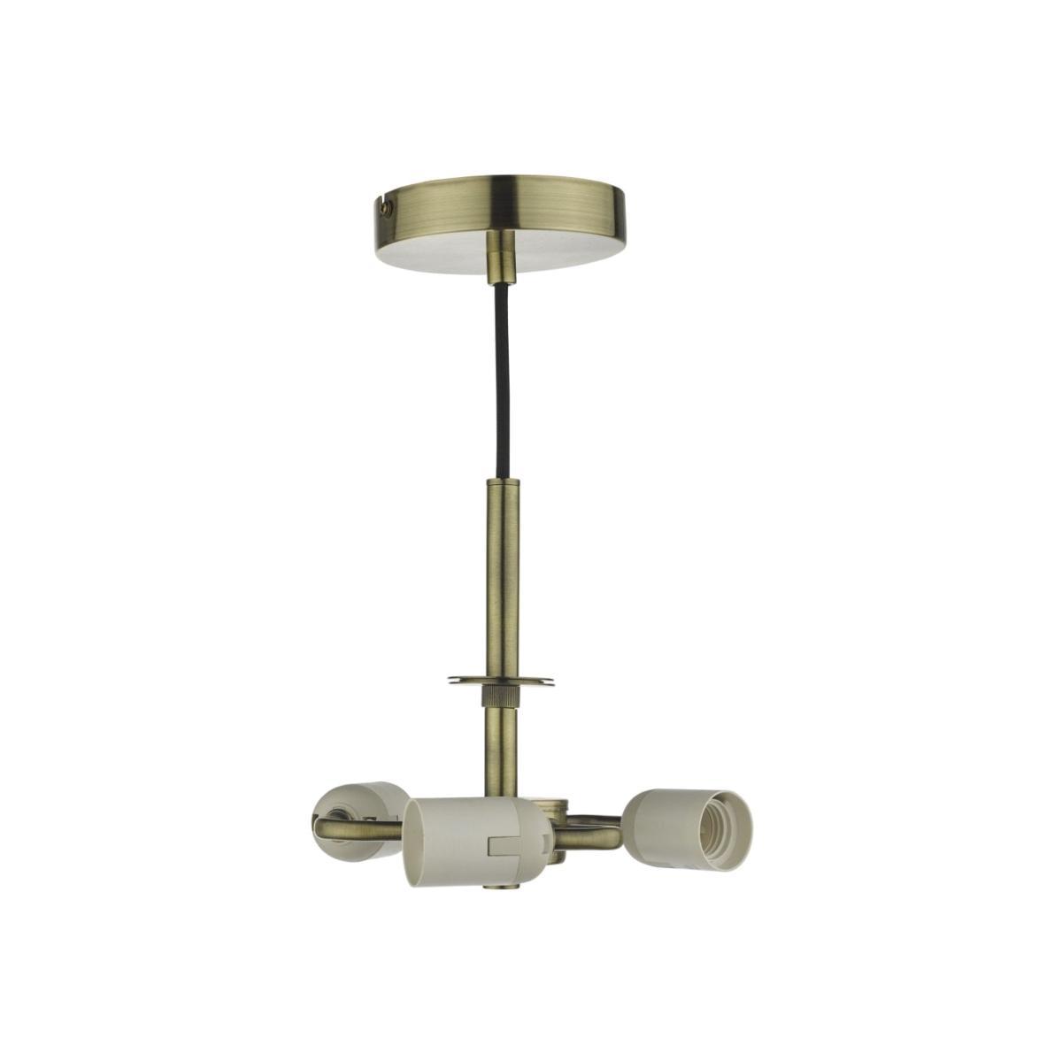 dar lighting Sp0375 Accessory 3 Light Suspension Antique Brass