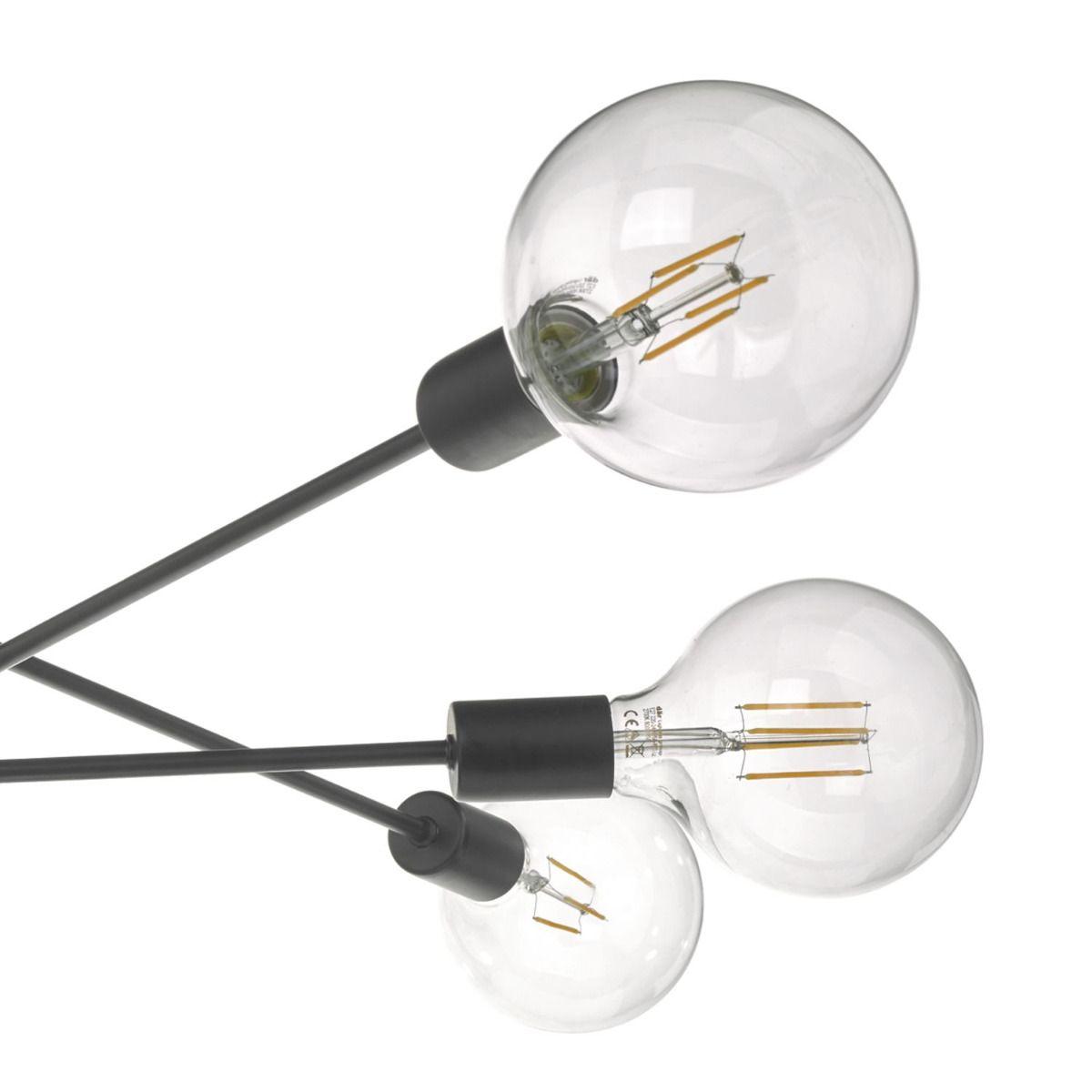 dar lighting Ala0622 Alana 6 Light Pendant Black – image 2