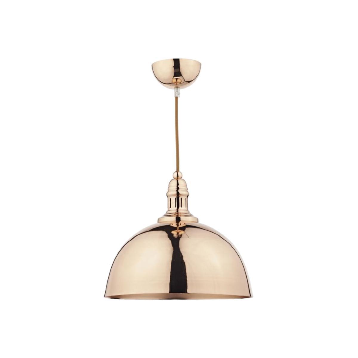 Dar Lighting YOK0164 Yoko 1 Light Pendant Copper