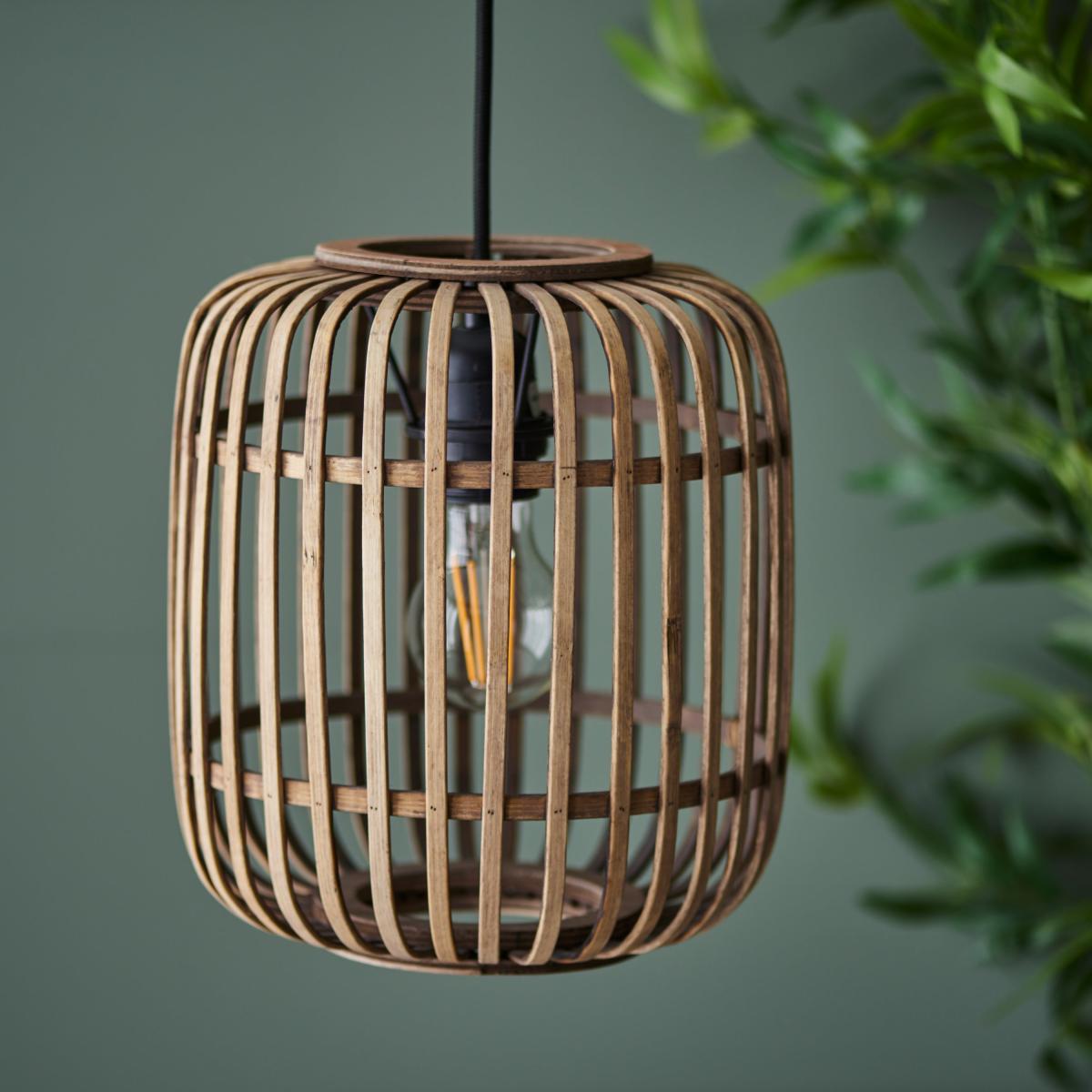 Mathias Bamboo Pendant Light - Natural – image 4