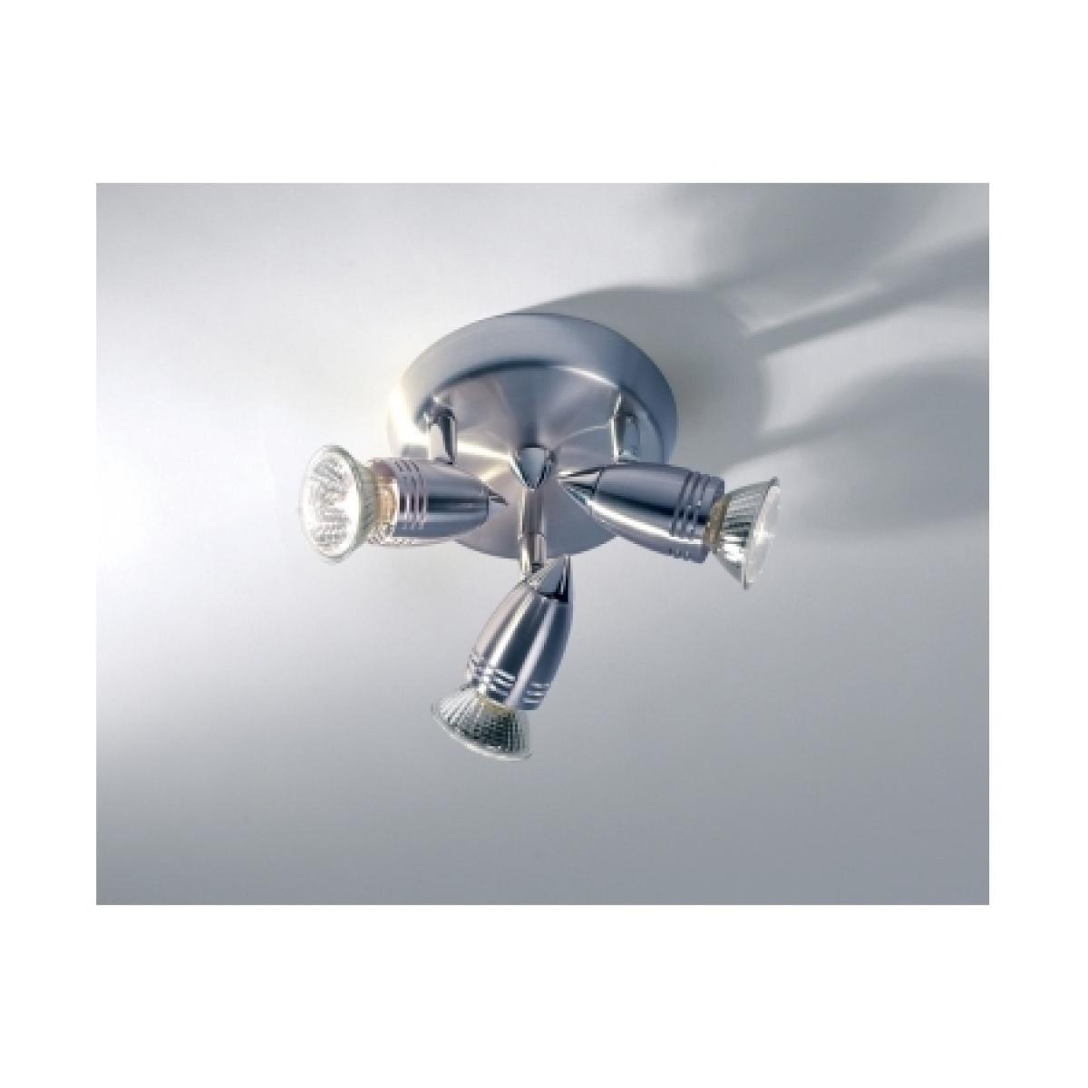 dar lighting GEM7646 Gemini 3 Light Compact Plate Satin Chrome – image 2