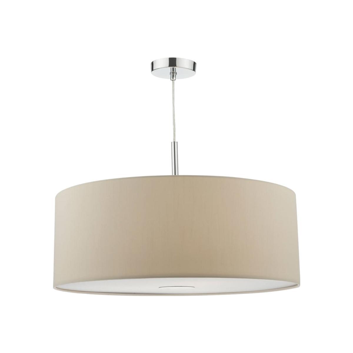 dar lighting Ron1729 Ronda 60cm 3 Light Pendant Ecru With Diffuser