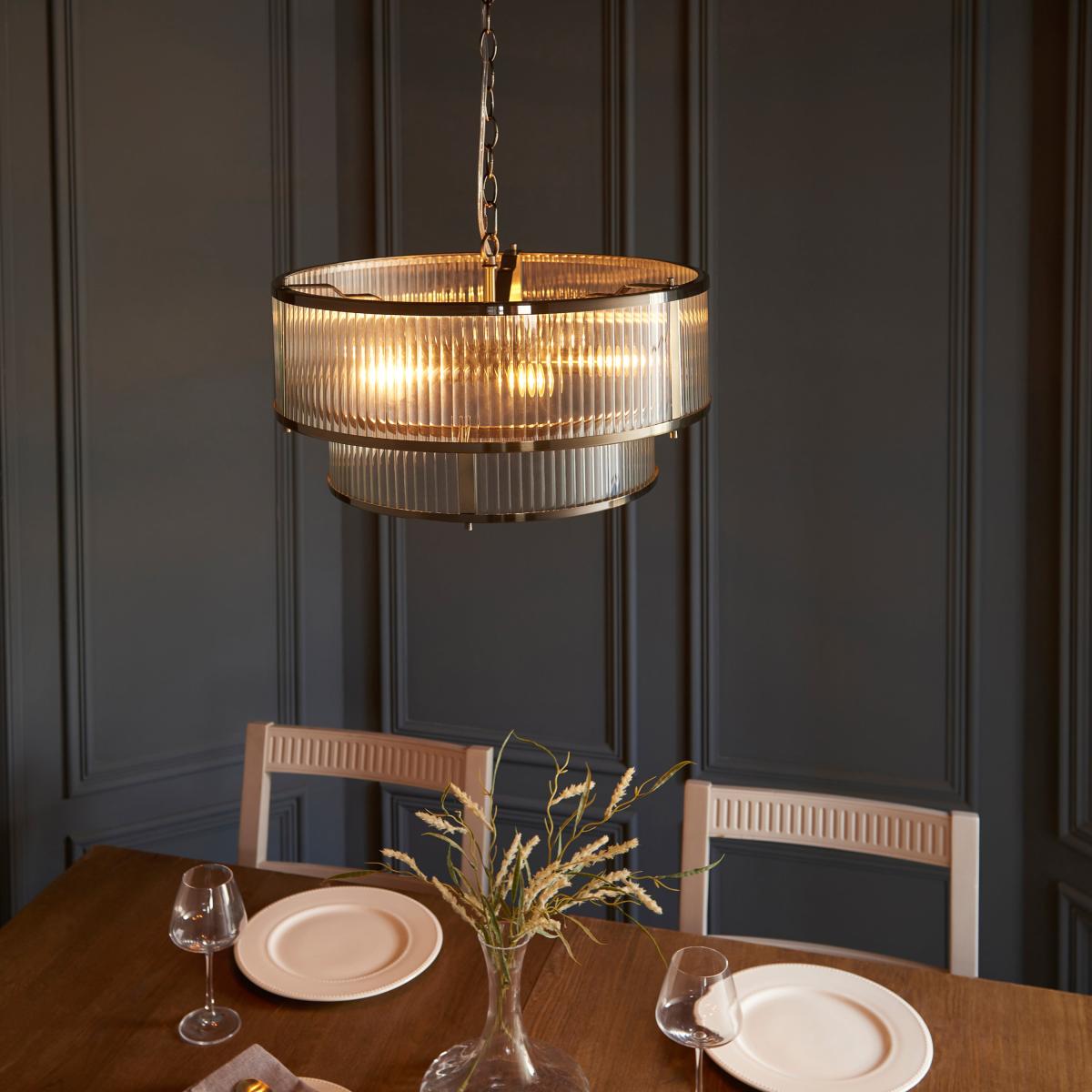 Ridgeton 5 Pendant Light - Antique Brass – image 5