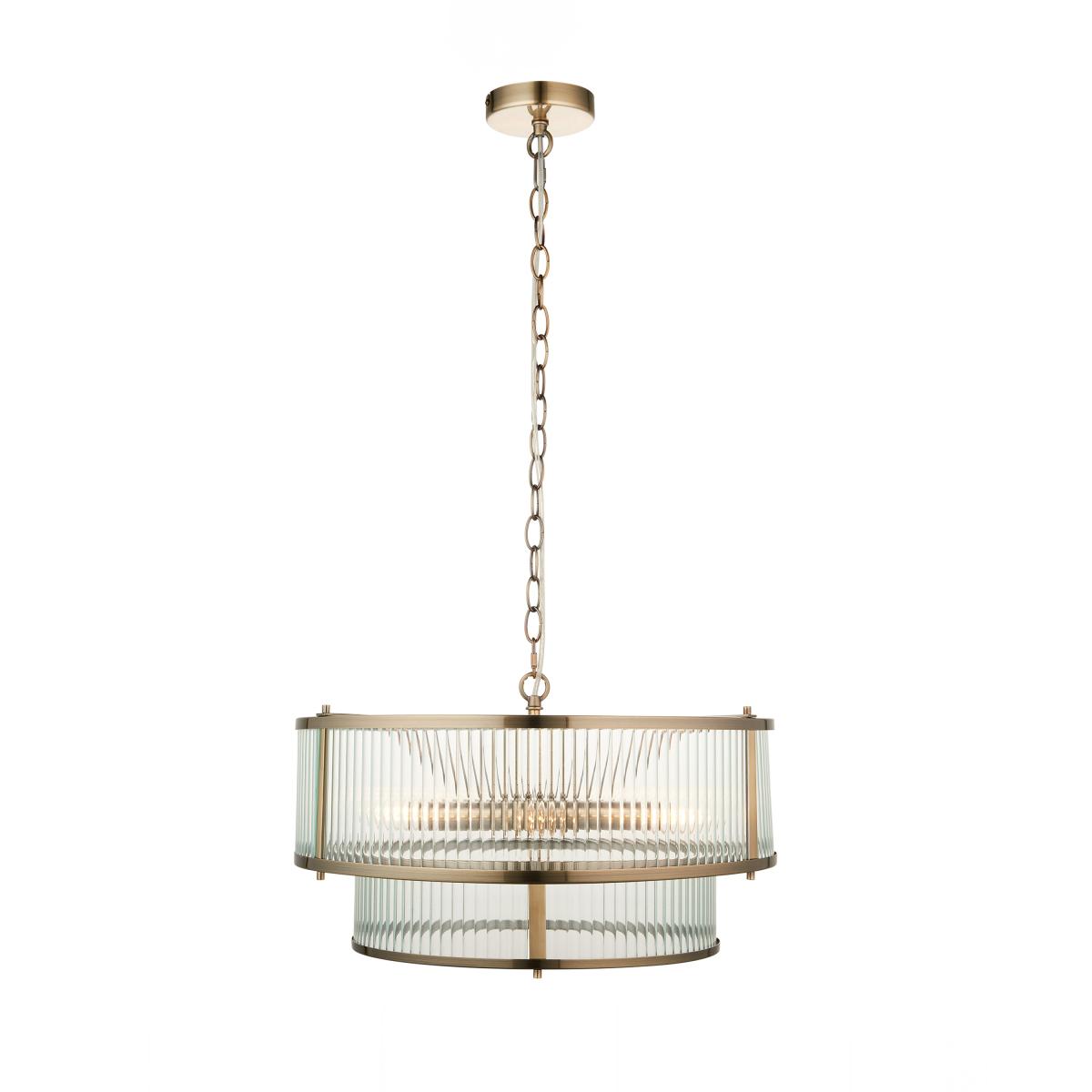 Ridgeton 5 Pendant Light - Antique Brass – image 6