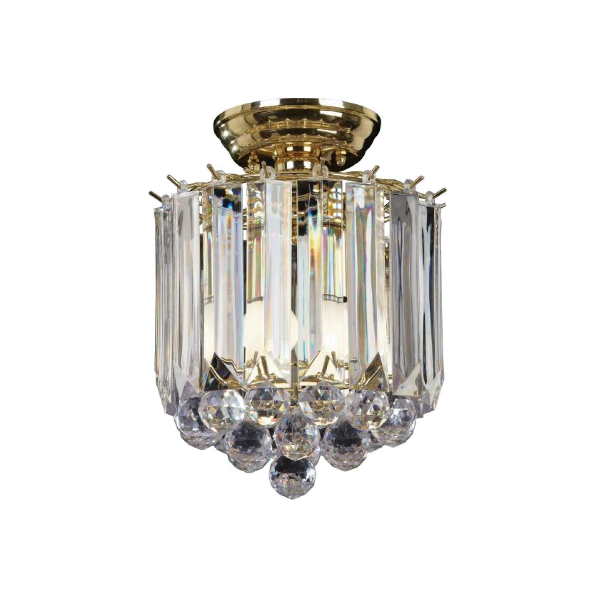Olivos 2 Light Flush Ceiling Light - Antique Brass