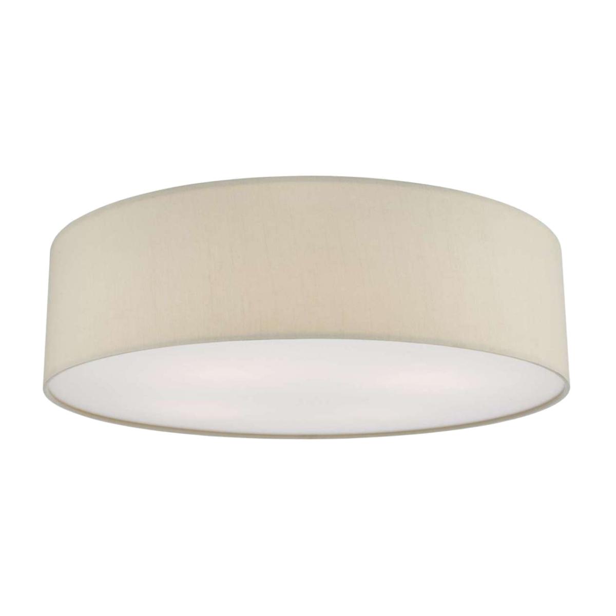 dar lighting CIE5001 Cierro 4 Light Flush Taupe With Diffuser 60cm