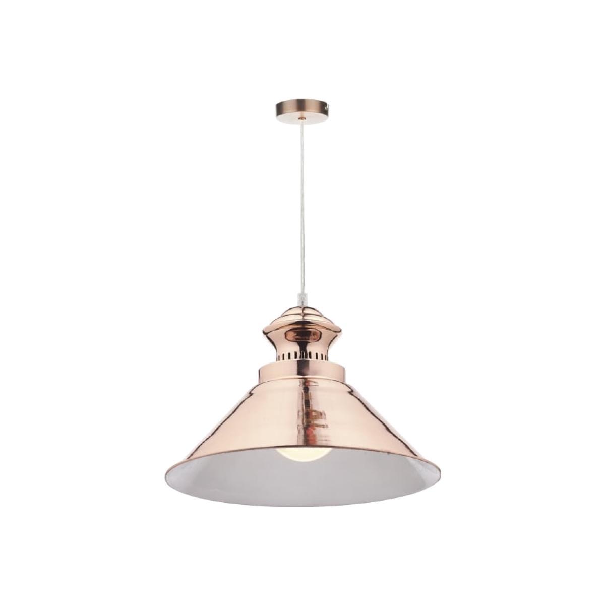 dar lighting Dau0164 Dauphine 1 Light Pendant Copper