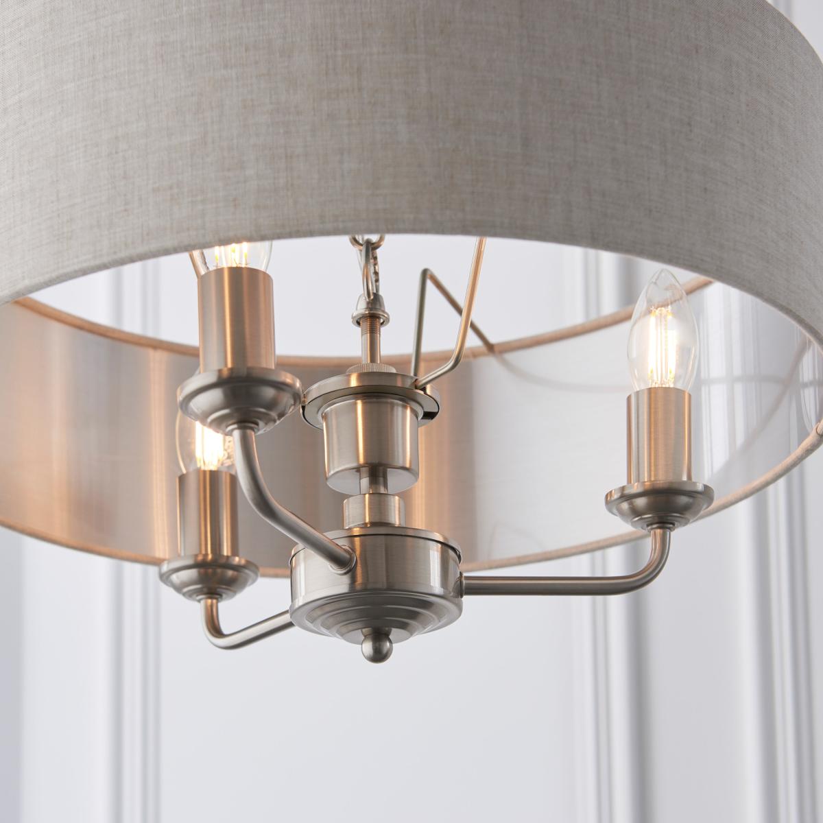 Highclere 3 Pendant Light - Chrome – image 5