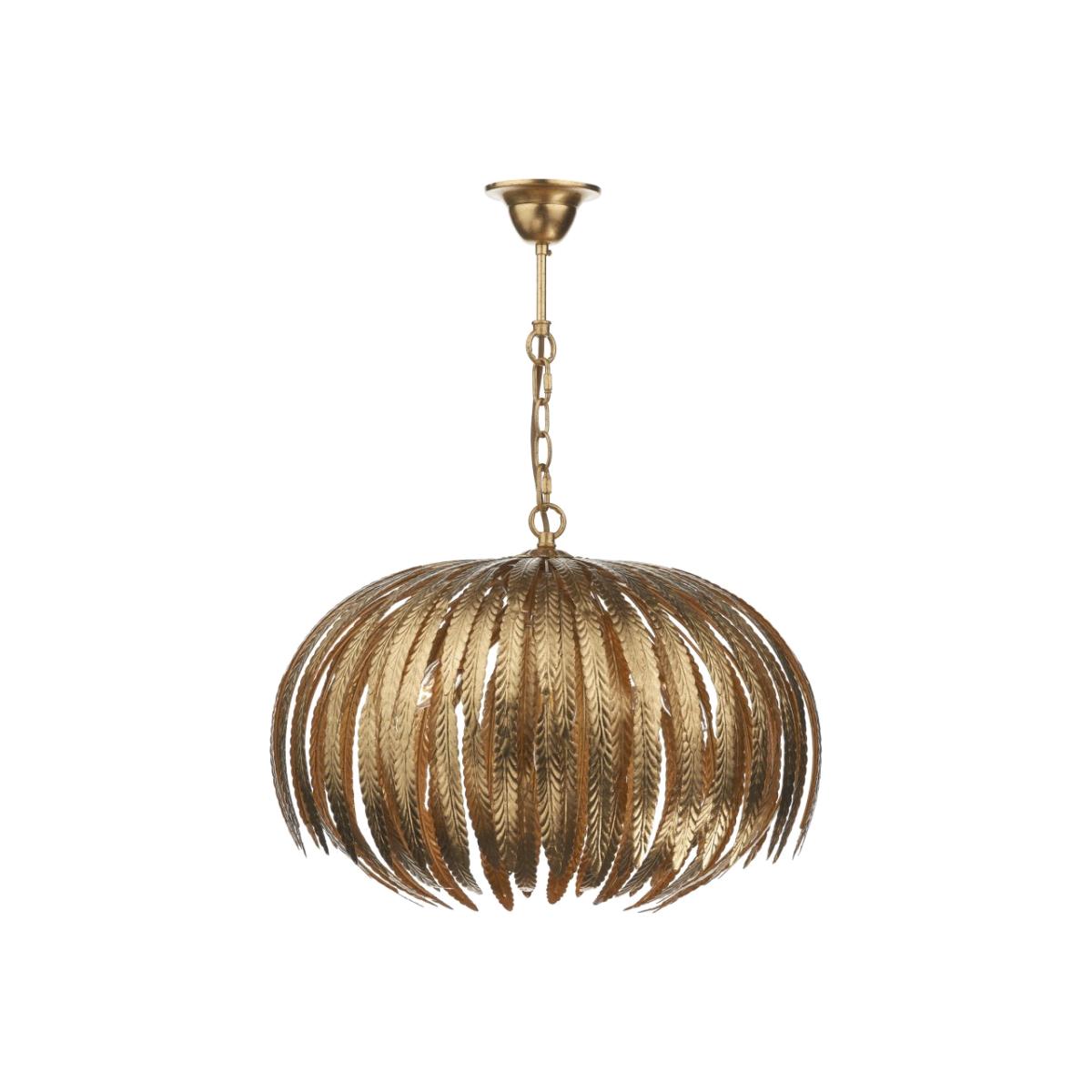 dar lighting ATT0535 Atticus 5 Light Pendant Gold