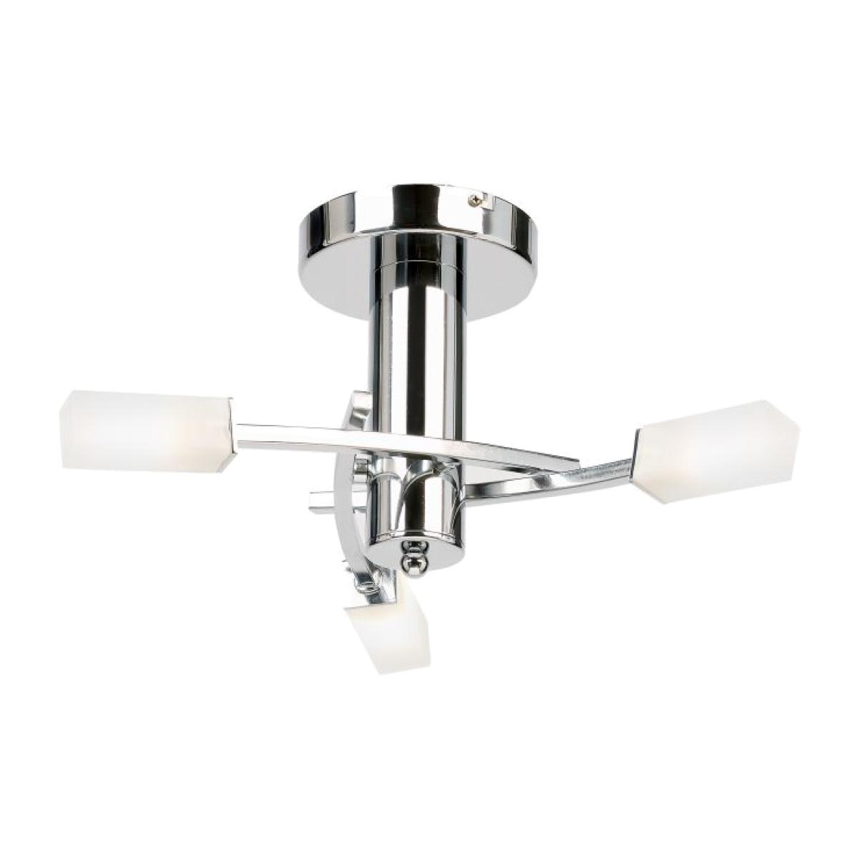 Havana 3 Light Semi Flush Ceiling Light - Chrome