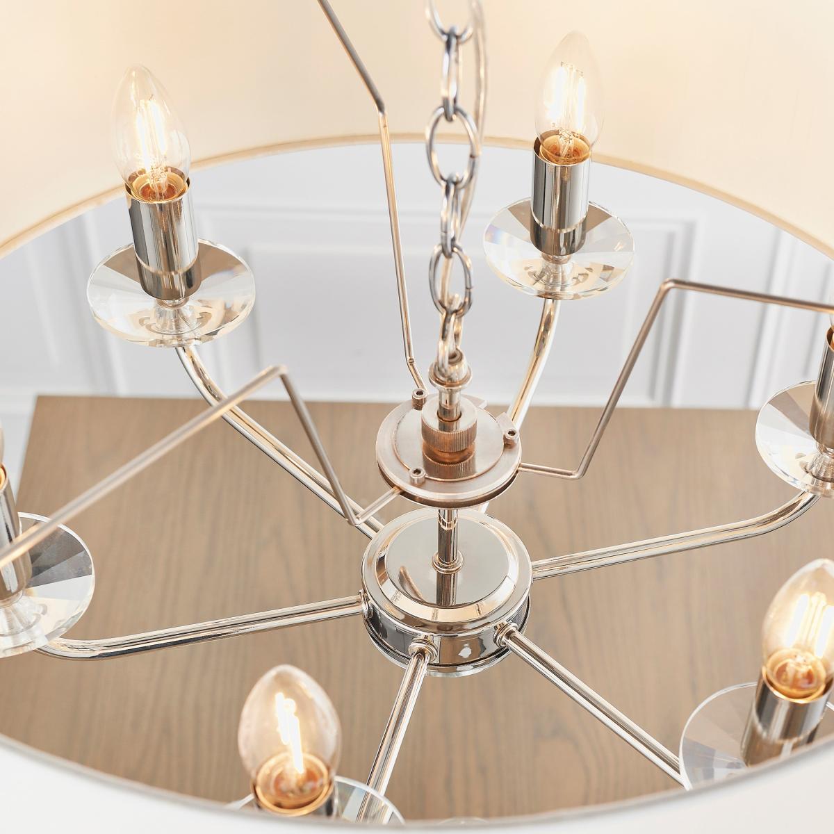 Nixon 6 Pendant Light - Bright Nickel – image 3