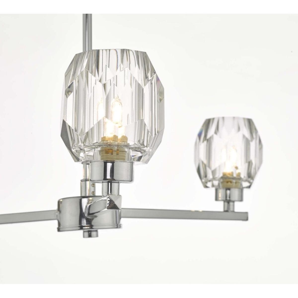 dar lighting IDI5350 Idina 3 Light Semi Flush Polished Chrome – image 3