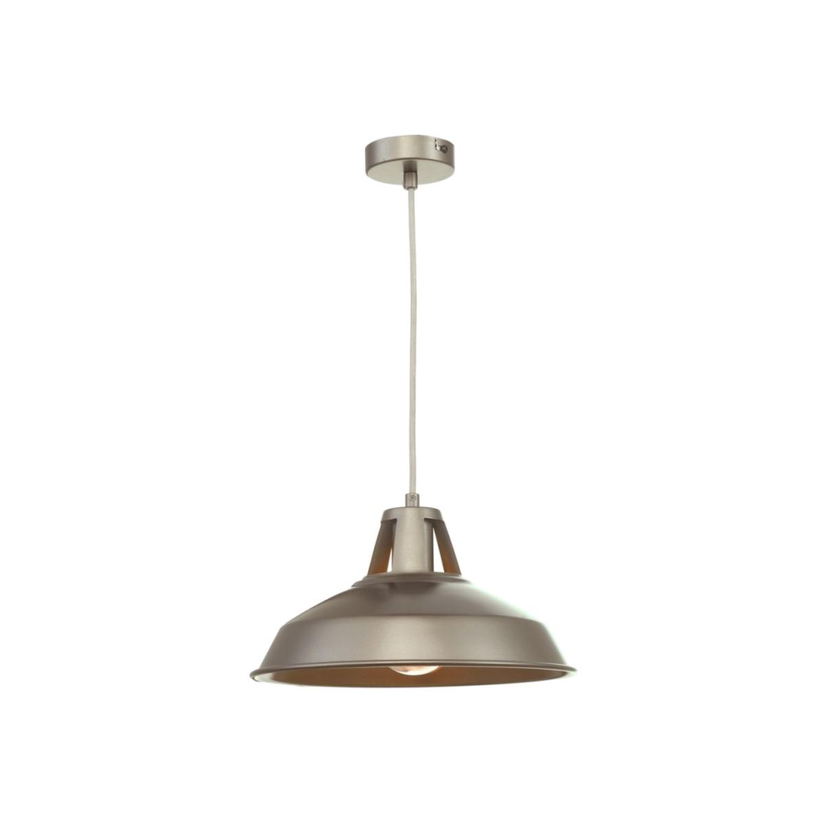 dar lighting Owa0167 Owain 1 Light Pendant Pewter