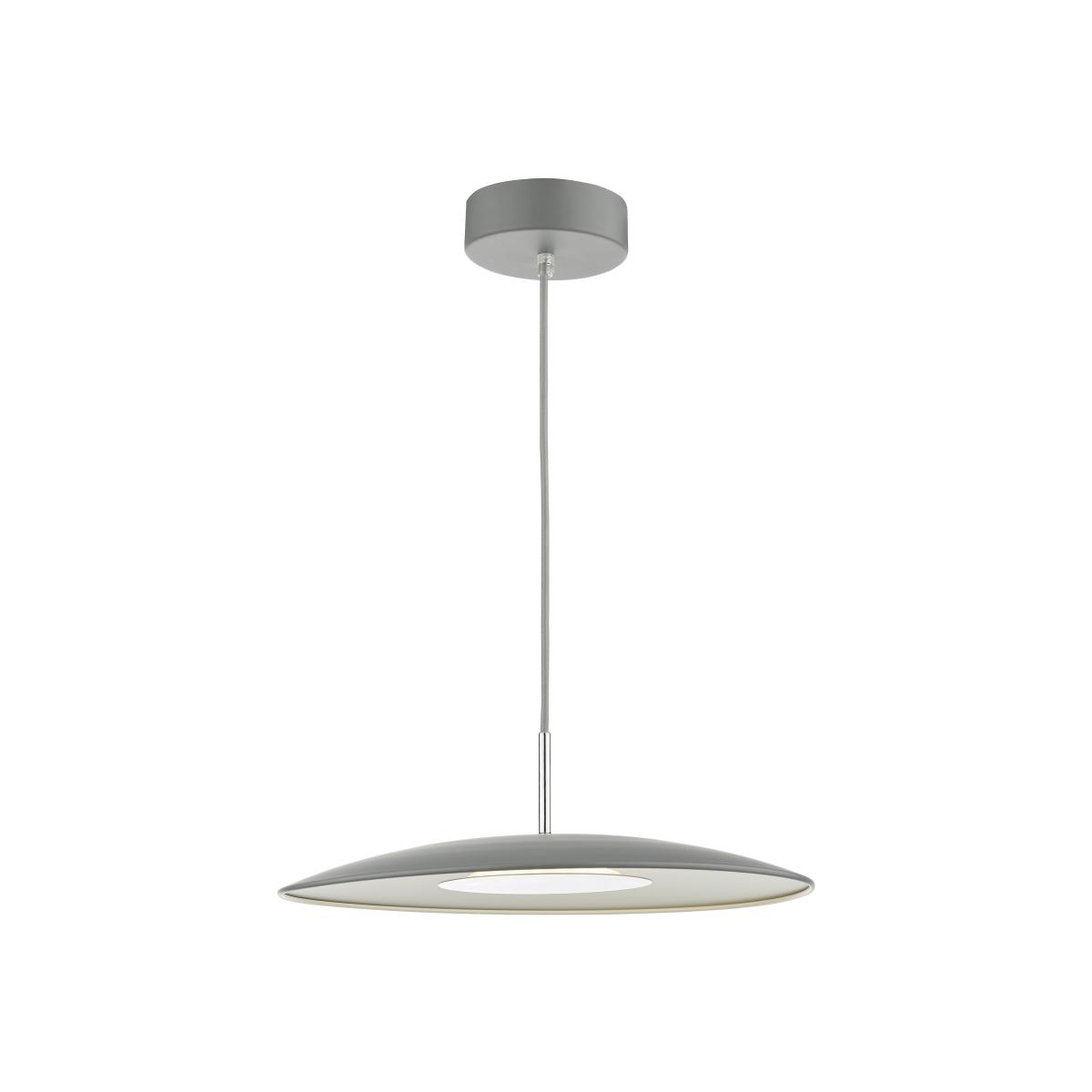 dar lighting Eno0139 Enoch 1 Light Single Led Pendant Matt Grey