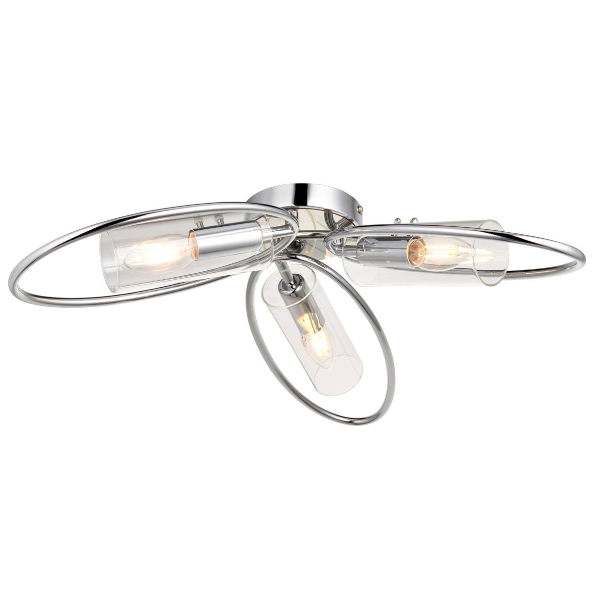 Amari 3 Ceiling Light - Chrome – image 2