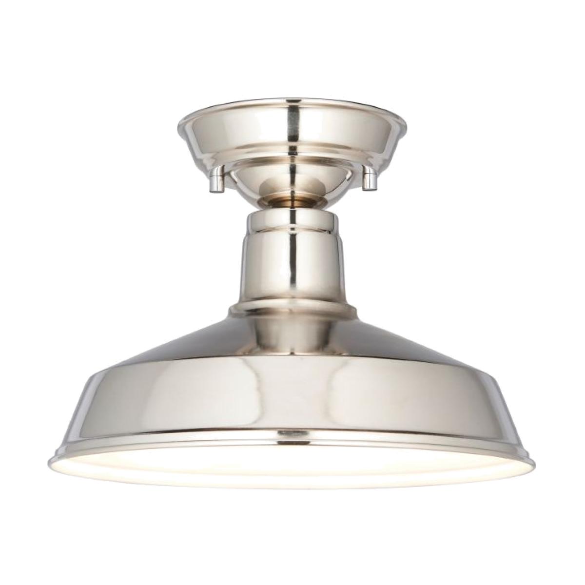 Miramar 1 Light Flush Ceiling Light - Nickle