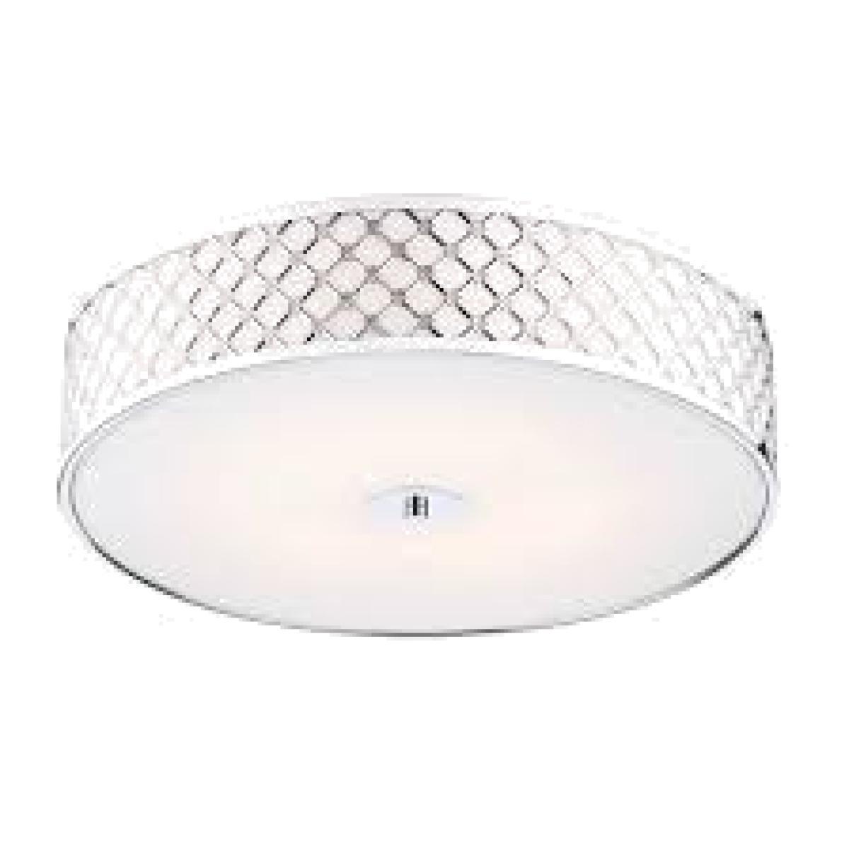 Dar Lighting CIV5050 Civic 5 Light Flush Large Polished Chrome