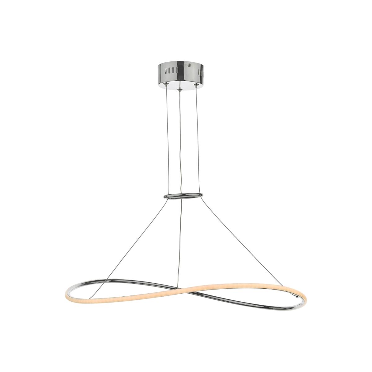 dar lighting Lis0150 Lisette Pendant Polished Chrome Led