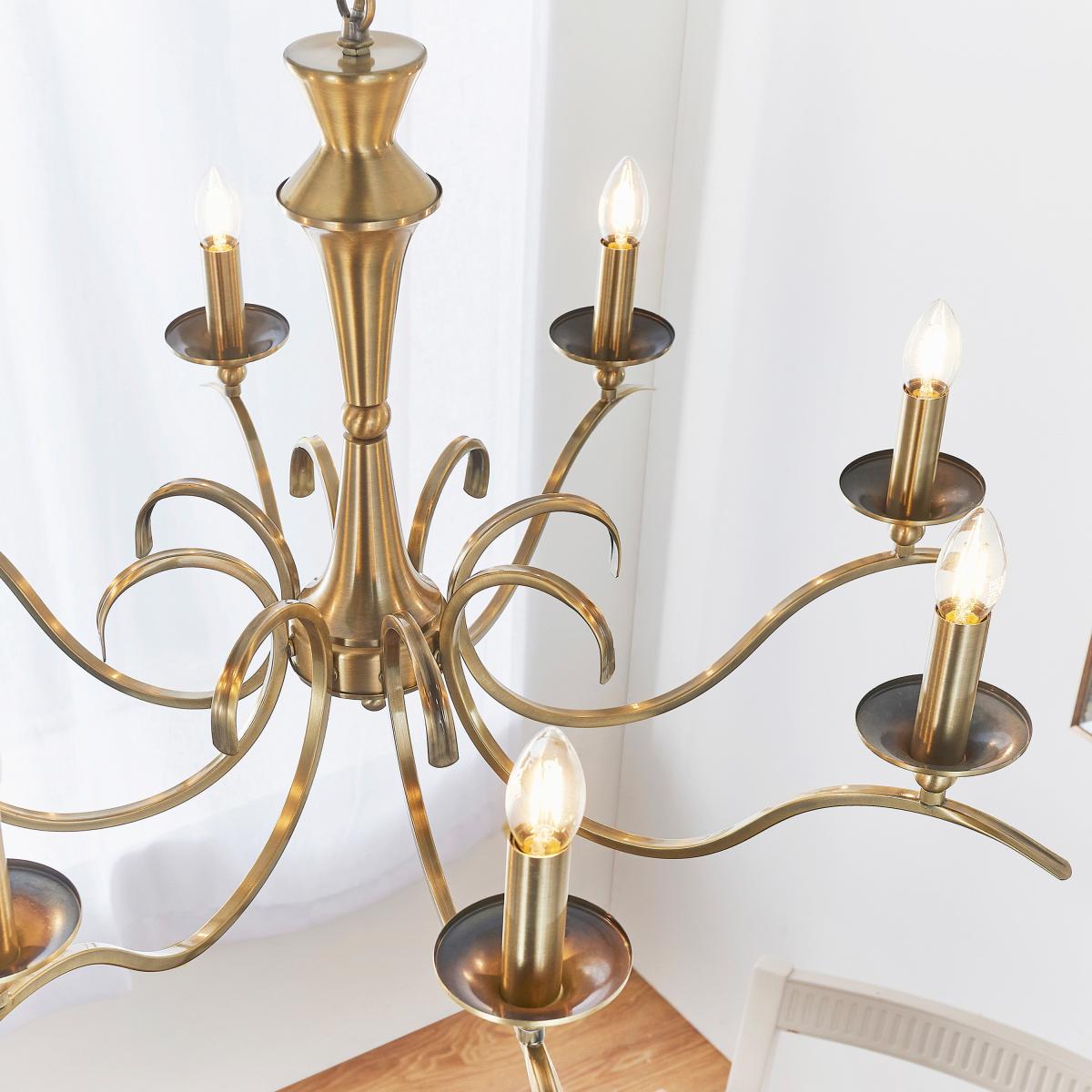 Kora 8 Pendant Light - Antique Brass – image 3