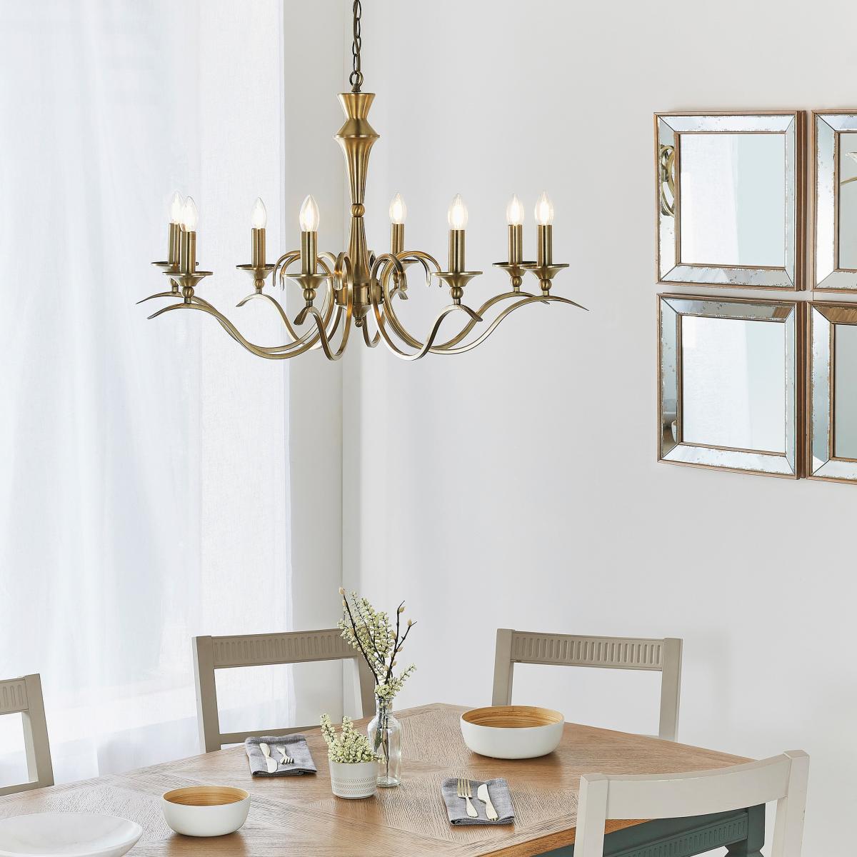 Kora 8 Pendant Light - Antique Brass – image 1