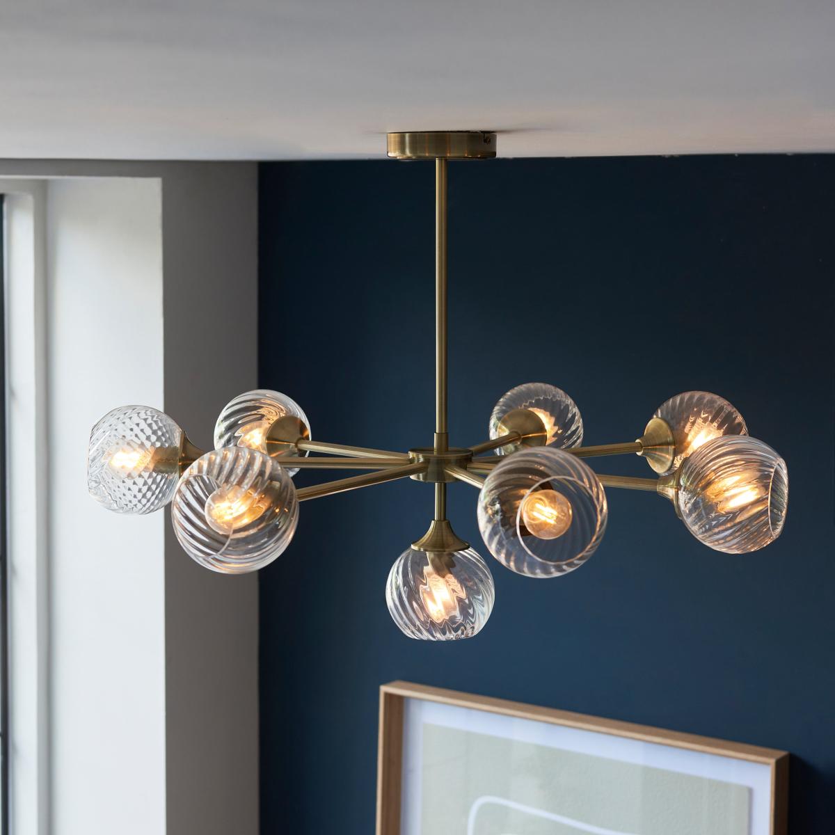 Allegra 8 Pendant Light - Antique Brass – image 1
