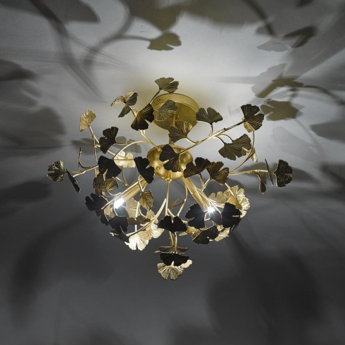 dar lighting YAD0435 Yadira 4 Light Semi Flush Gold Effect – image 4