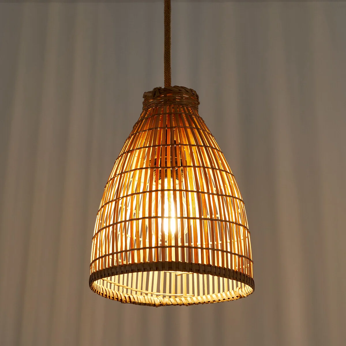 Aleandro 20cm Diameter Bamboo Ceiling Light – image 4