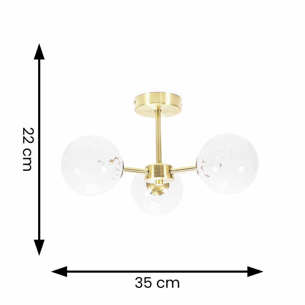 Confetti Glass 3 Way Ceiling Light – image 5