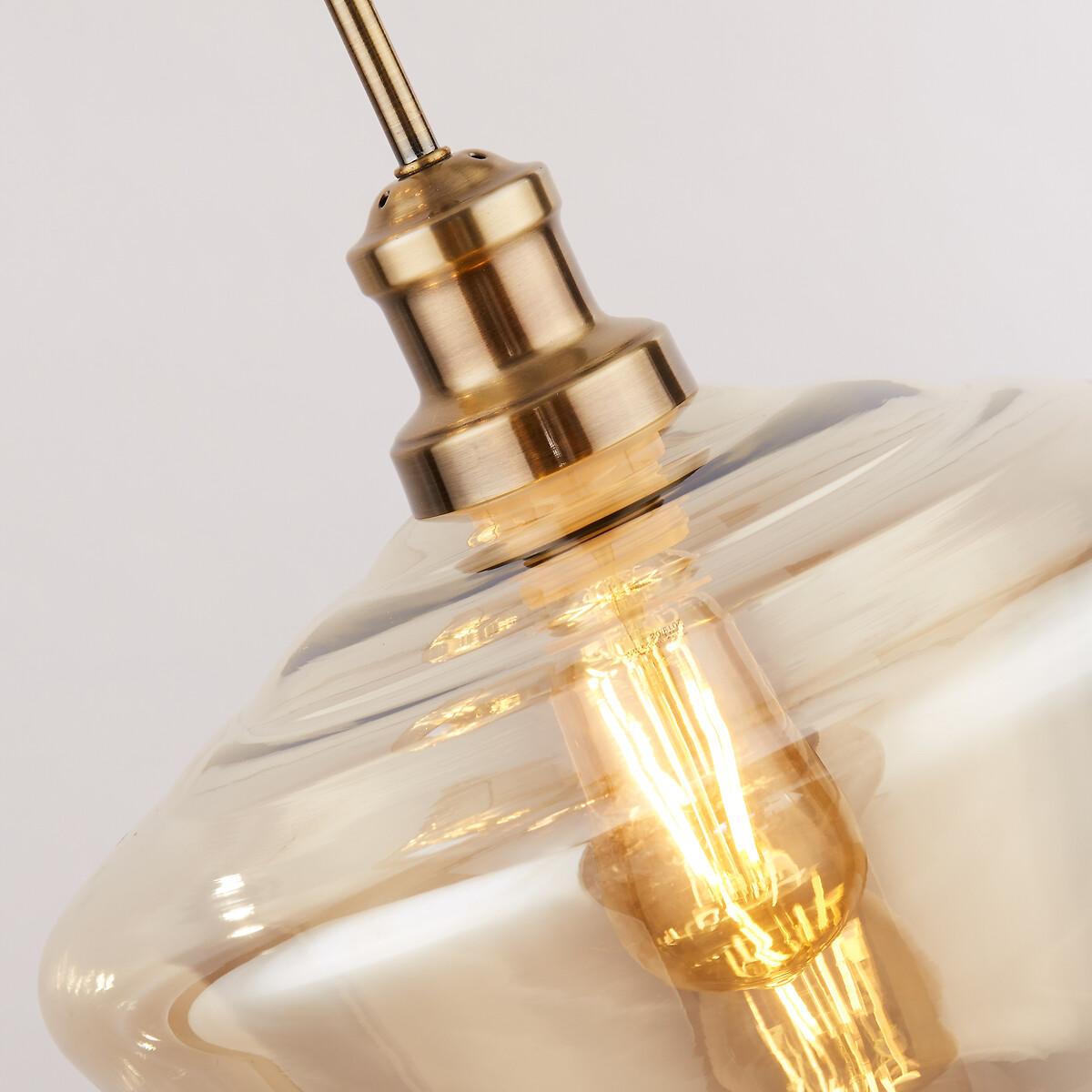 Champagne Ceiling Pendant with 3 Contrasting Glass Shades – image 3