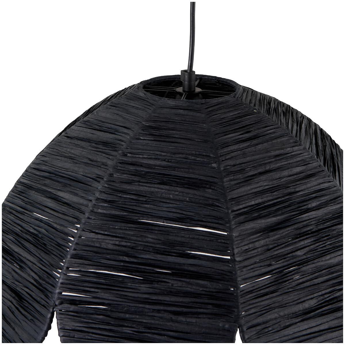 Petal Scalloped Raffia Pendant Ceiling Light – image 2