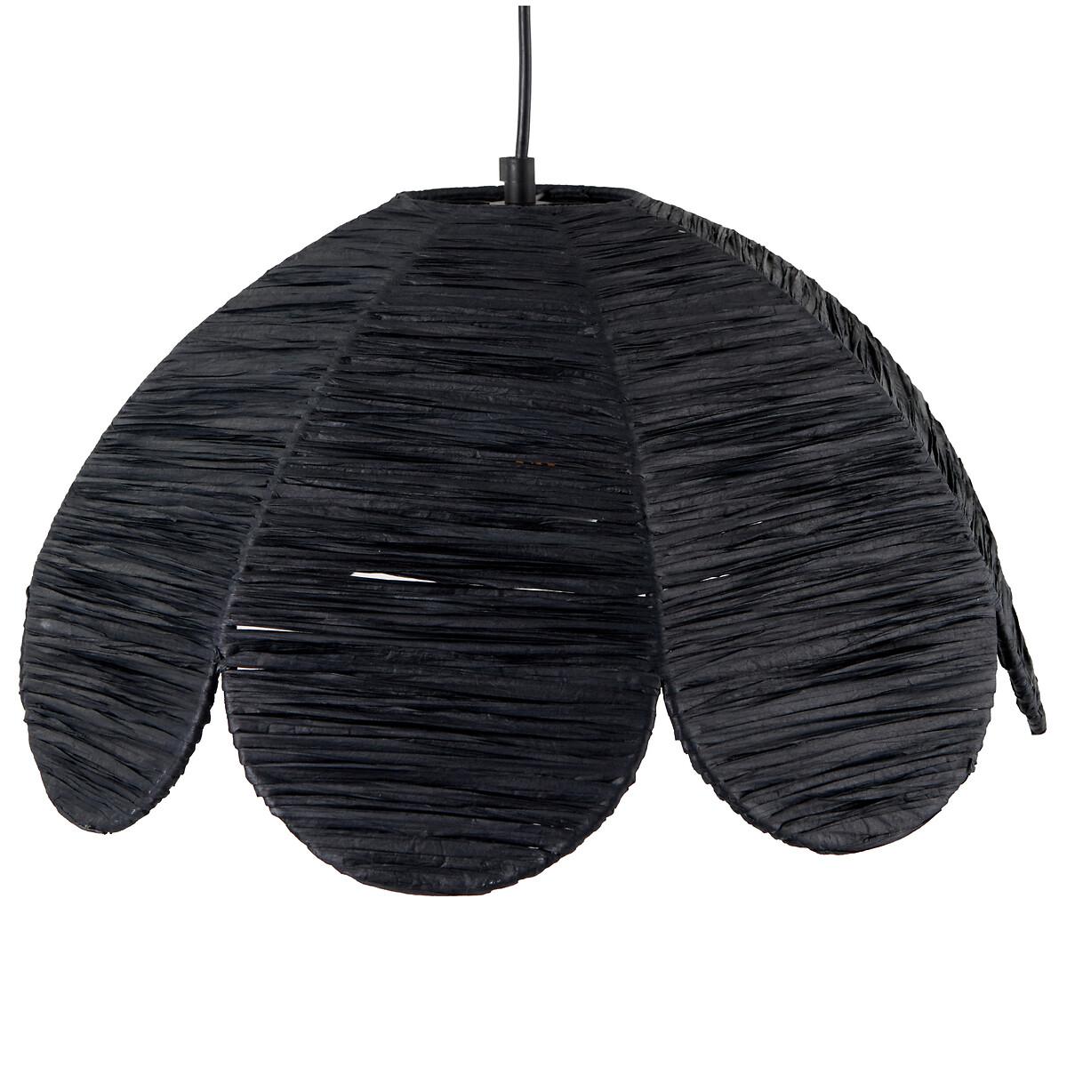 Petal Scalloped Raffia Pendant Ceiling Light – image 5