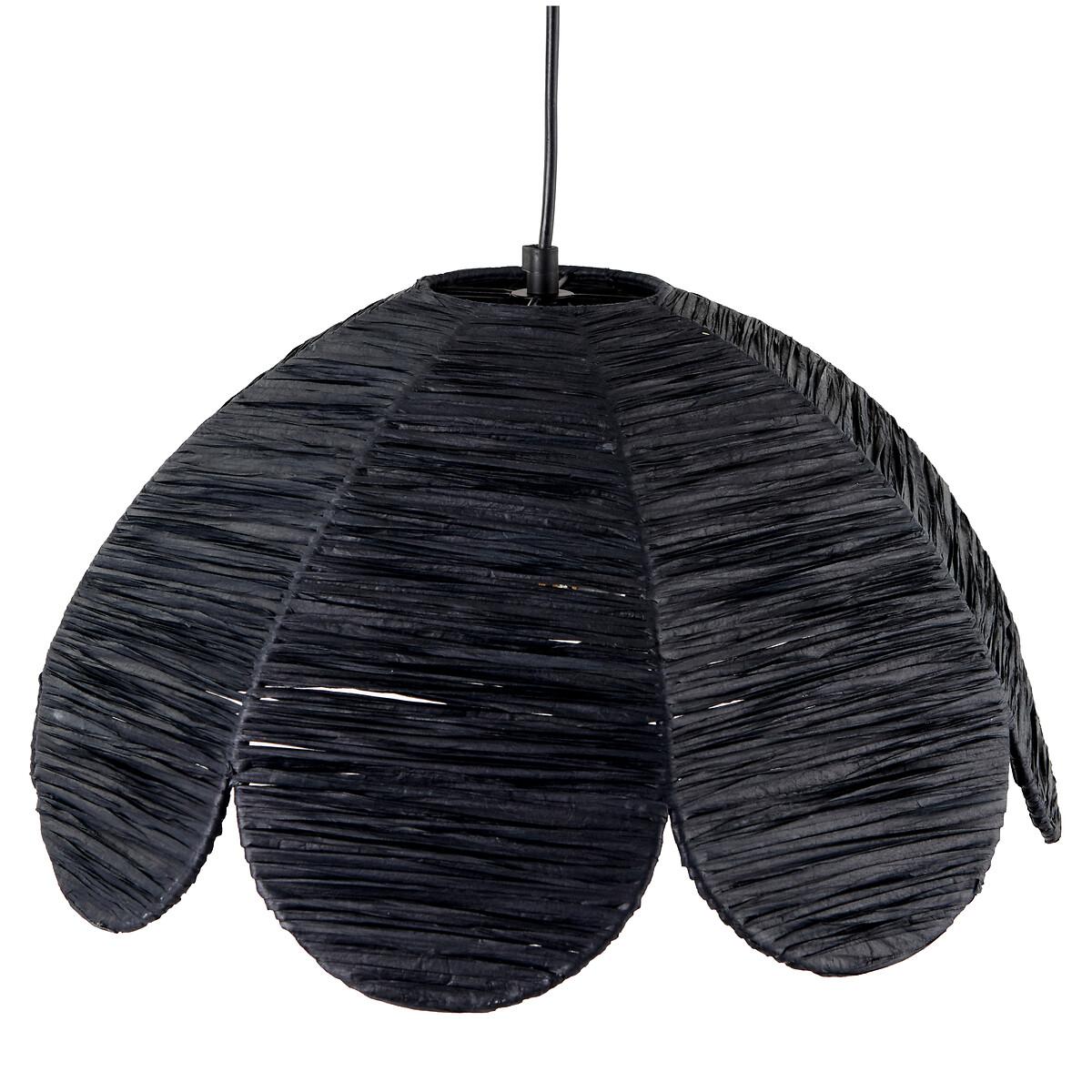 Petal Scalloped Raffia Pendant Ceiling Light – image 6