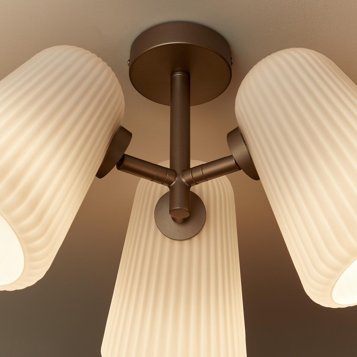 Fosca Fluted Opaline Ceiling Light – image 3