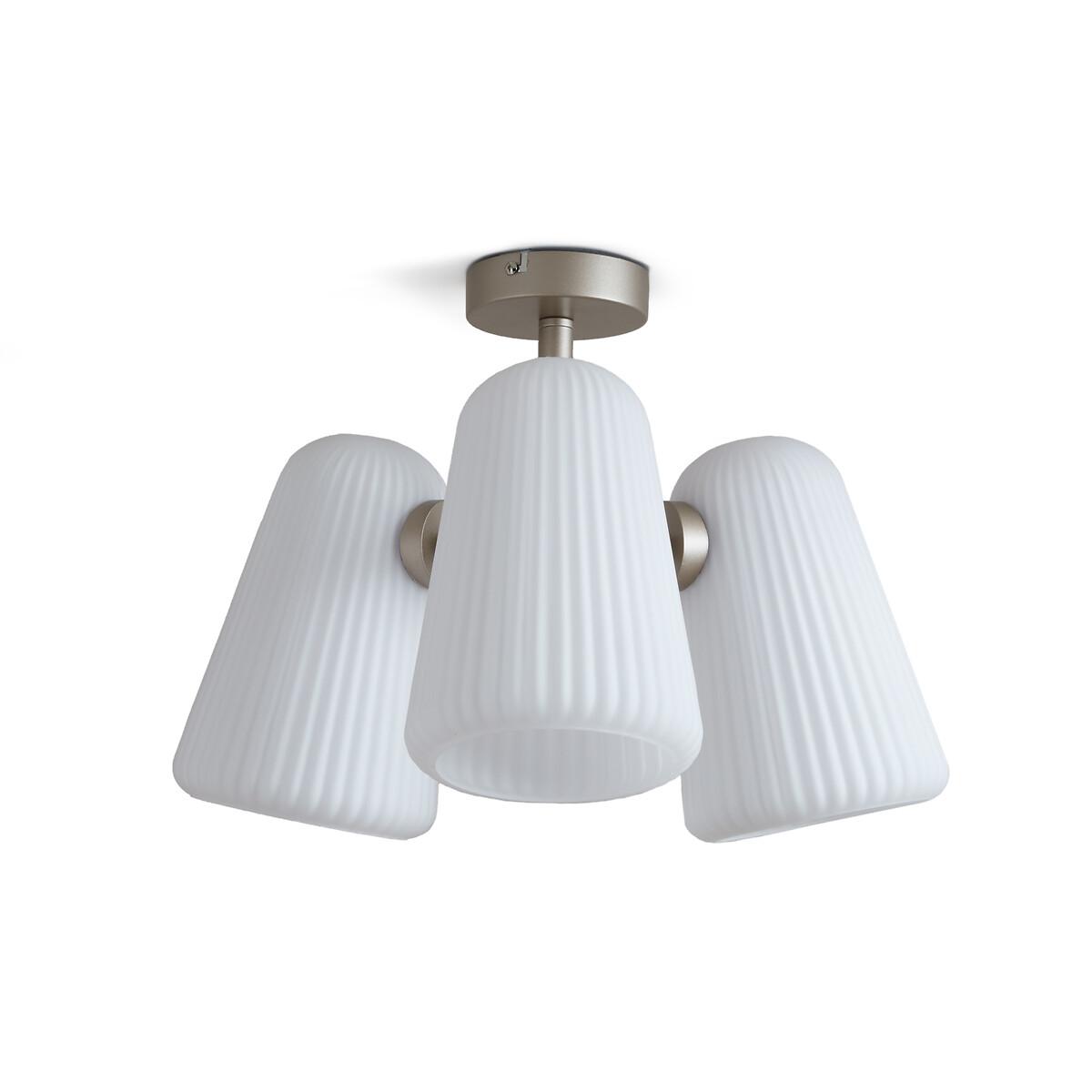 Fosca Fluted Opaline Ceiling Light – image 6