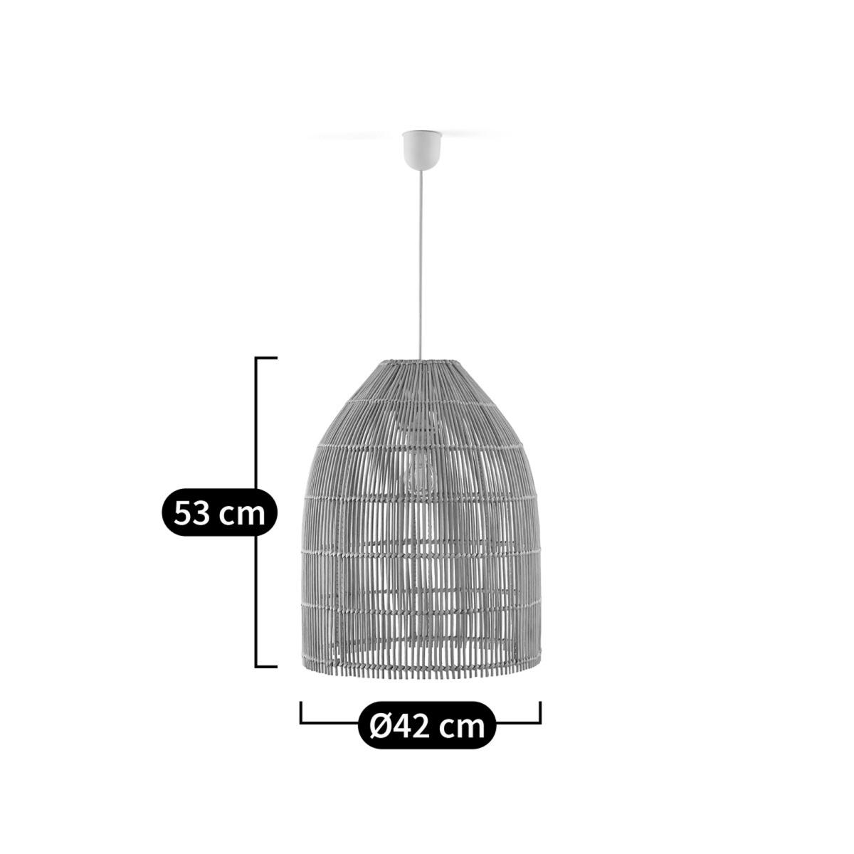 Dankia 42cm Diameter Rattan Ceiling Light Shade – image 5
