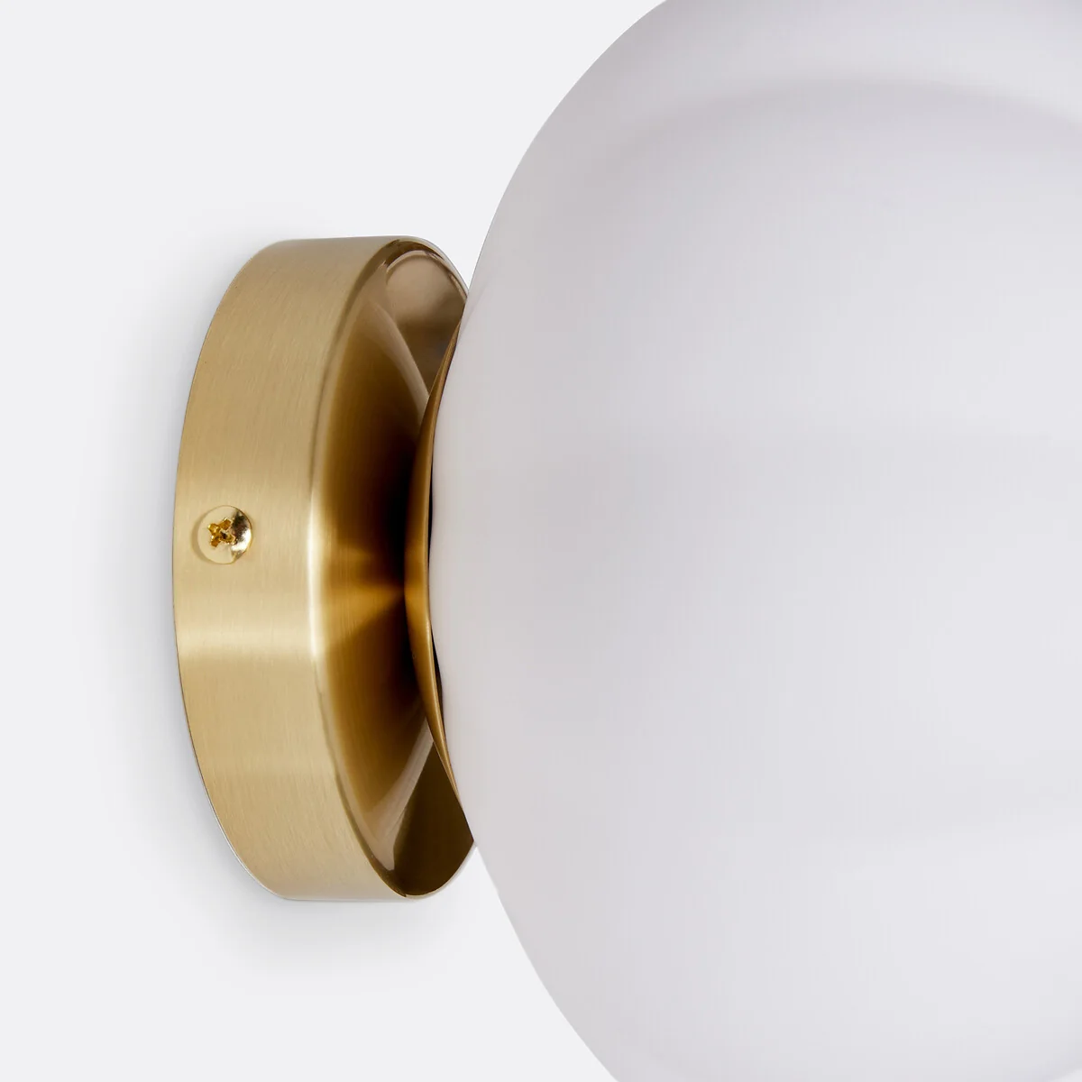 Amia Wall Or Ceiling Light in Brass and Opaline Glass – image 5